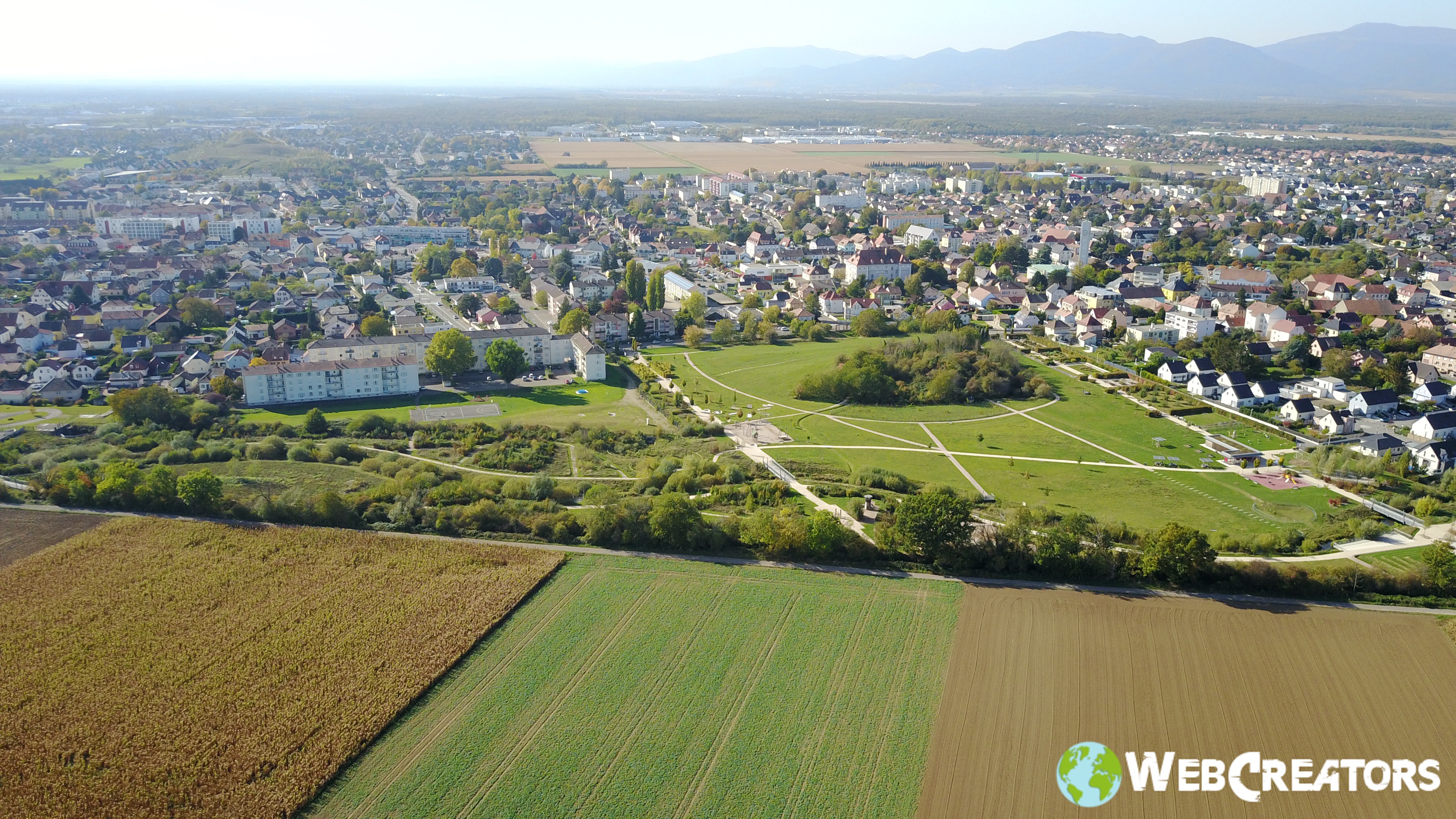 prastataire drone vues aérienne Mulhouse Wittenheim Colmar