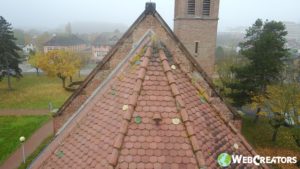 Inspection technique en drone à Wittenheim dans la région de Mulhouse (Haut-Rhin)